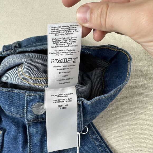 Outerknown Paramour Flare SEA Jeans Women’s 24 Blue High Rise Denim Stretch Pant - Picture 16 of 16